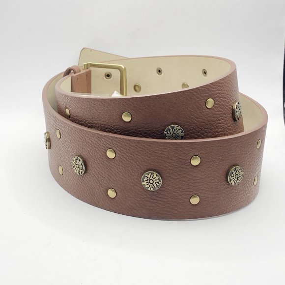 NWT BCBG Generation brow faux leather studded belt Size S - Picture 6 of 11